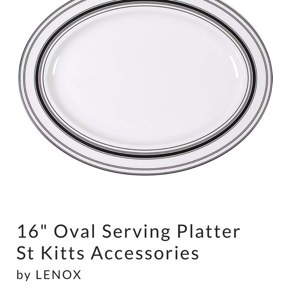 NEW IN BOX, NEVER USED KATE SPADE 16” Oval Serving Platter, St. Kitts pattern - Picture 1 of 4